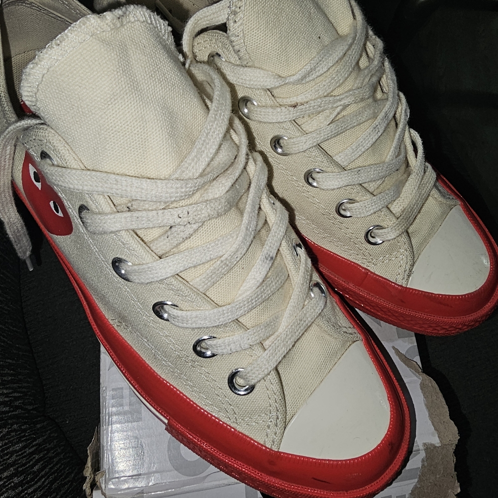 Converse Chuck Taylor All Star Red and Cream Sneakers